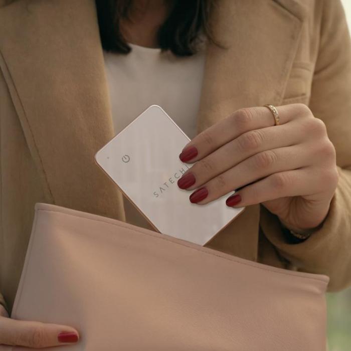 Satechi - Satechi FindAll Plånbokskort med Find My Tracker - Desert Rose