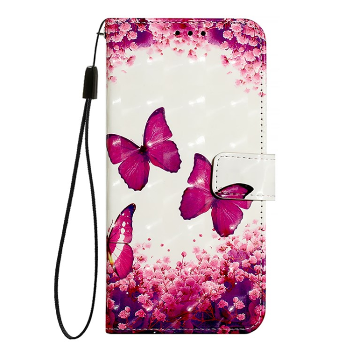 A-One Brand - iPhone 16 Pro Max Plånboksfodral Printing Pattern Med Rem