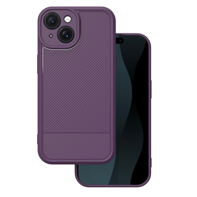 iPhone 13 Mobilskal Simple Carbon - Lila | 2353 | AlltMobil