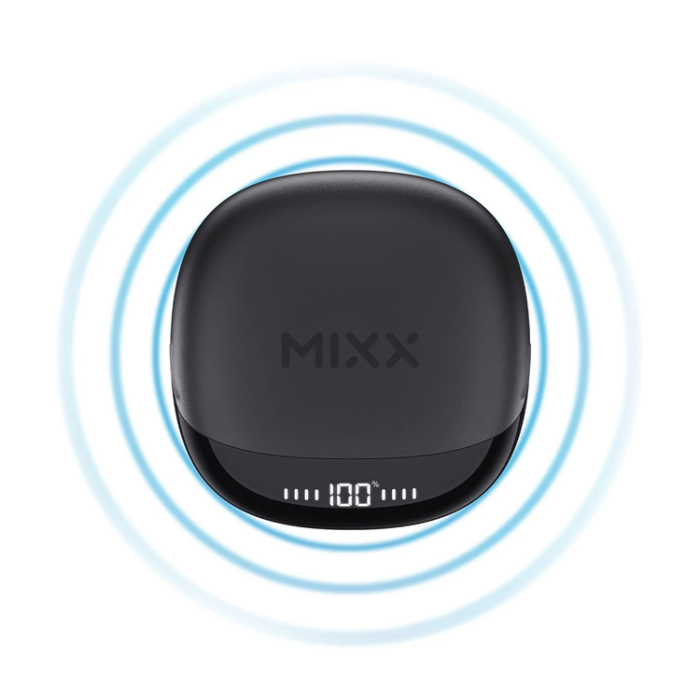 MIXX - Mixx Qi TWS In-Ear Hörlurar Hybrid Charge 2 - Svart