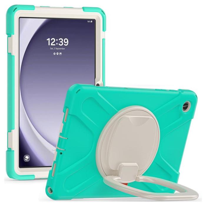 A-One Brand - Galaxy Tab A9 Plus Skal Kickstand Handle Grip - Mintgrön