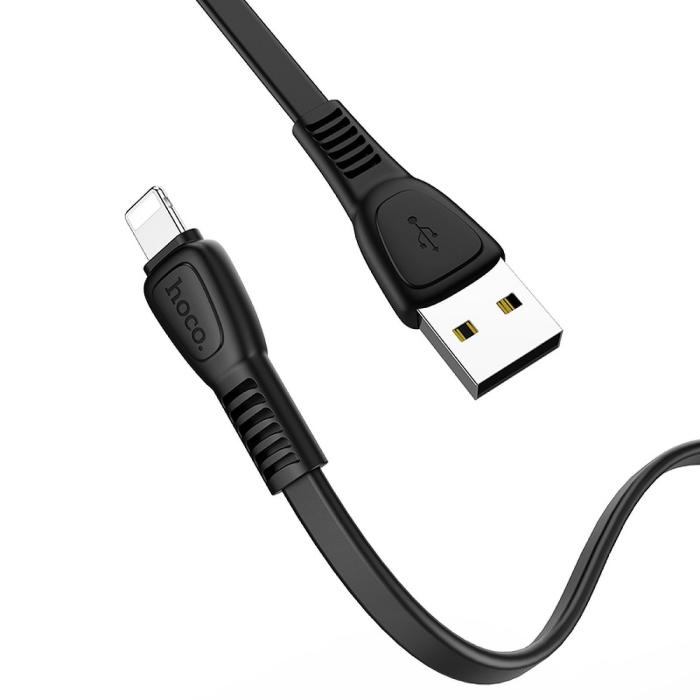 Hoco - HOCO Noah USB-A till Lightning kabel X40 1m Svart