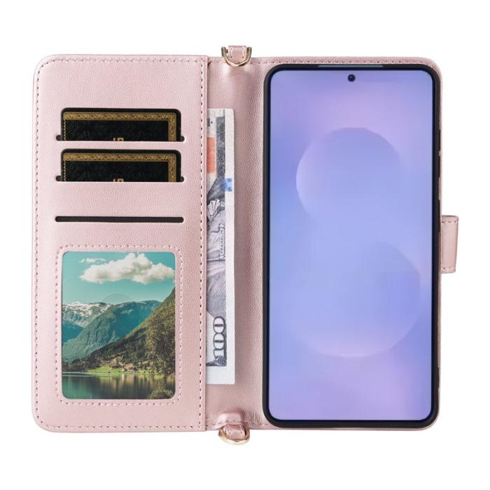 OEM - Samsung Galaxy S26 / S26 Pro Plånboksfodral Konstläder - Rosa