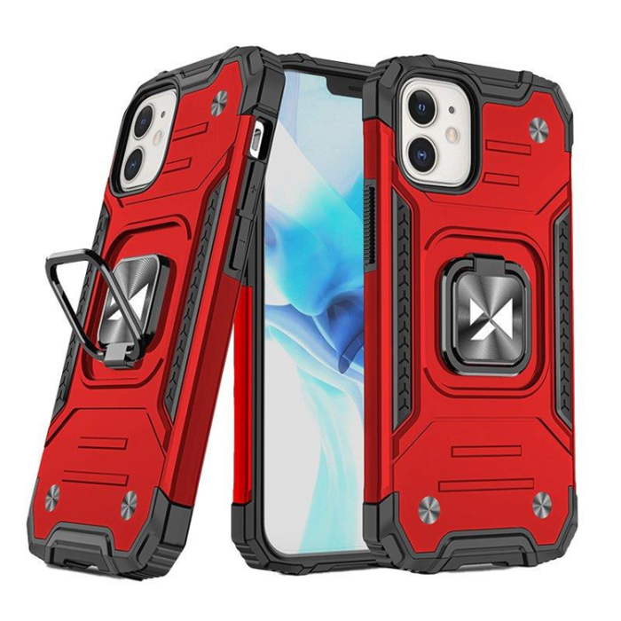 Wozinsky - Wozinsky iPhone 14 Plus Mobilskal Ringhållare Armor - Röd