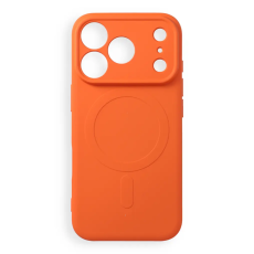 A-One Brand - Mobilskal f&ouml;r iPhone 18 Pro Magsafe Silikon - Orange