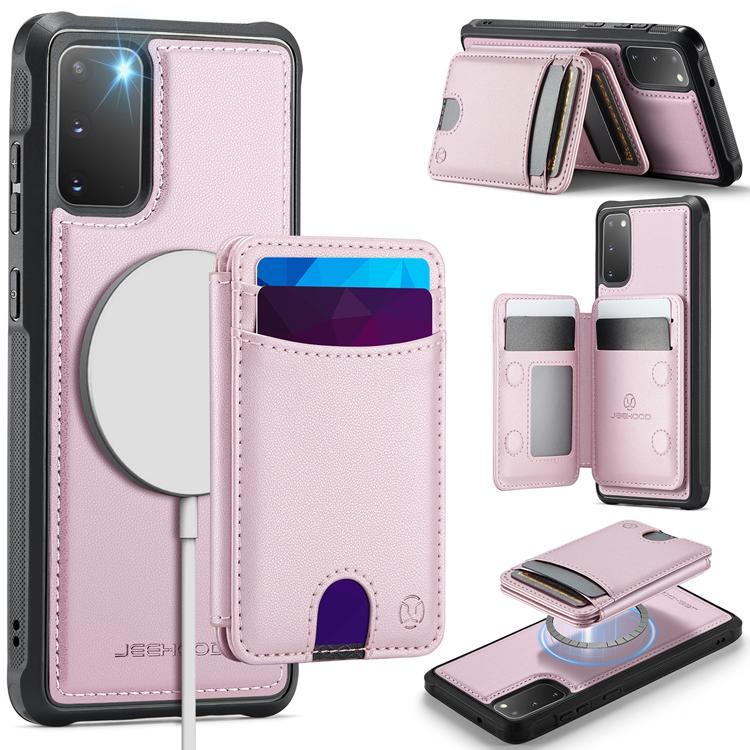 JEEHOOD Mobilskal till Samsung Galaxy S20 5G Konstläder - Rosa | 2353 | AlltMobil