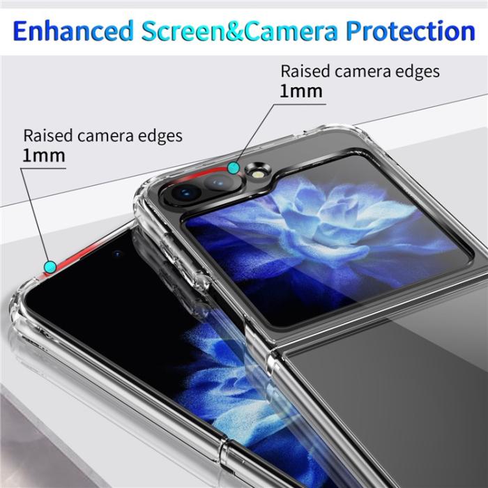 A-One Brand - Galaxy Z Flip 5 Mobilskal Acrylic TPU Anti-drop - Clear