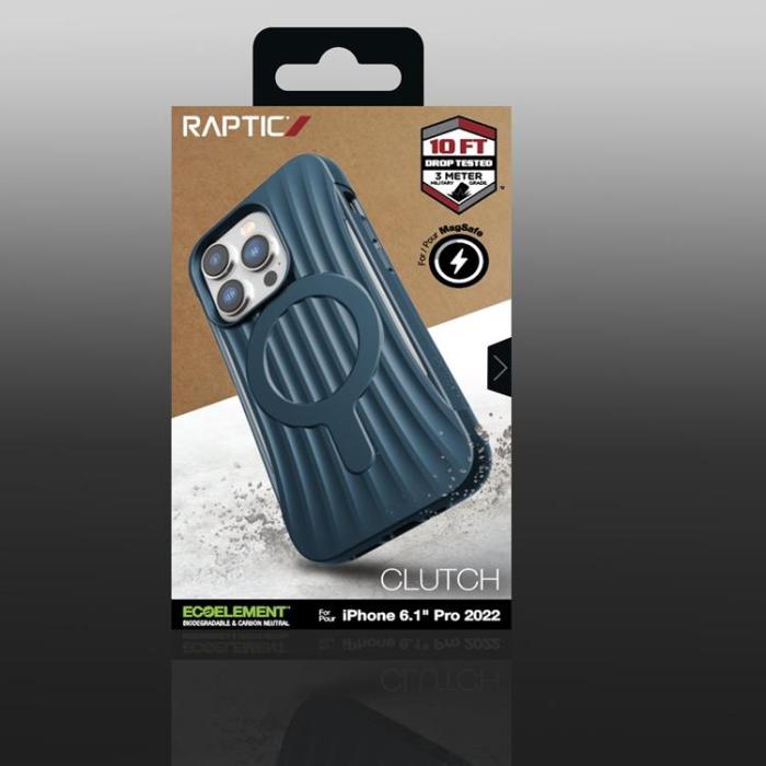 Raptic - Raptic iPhone 14 Pro Skal Magsafe Clutch - Blå