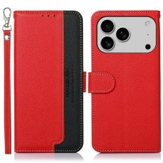KHAZNEH - KHAZNEH iPhone 17 Pro Max Plånboksfodral RFID Blocking - Röd