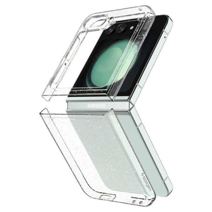 UTGATT - Spigen Galaxy Z Flip 5 Mobilskal Air Skin - Glitter Clear