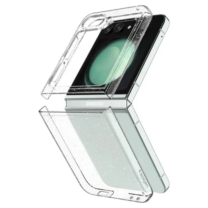 UTGATT - Spigen Galaxy Z Flip 5 Mobilskal Air Skin - Glitter Clear