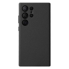 Melkco - MELKCO Mobilskal till Samsung Galaxy S24 Ultra &Auml;kta L&auml;der + PC - Svart