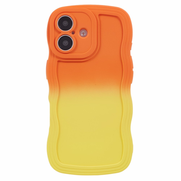 A-One Brand - iPhone 17 Mobiskal Gradient Color TPU - Orange + Gul