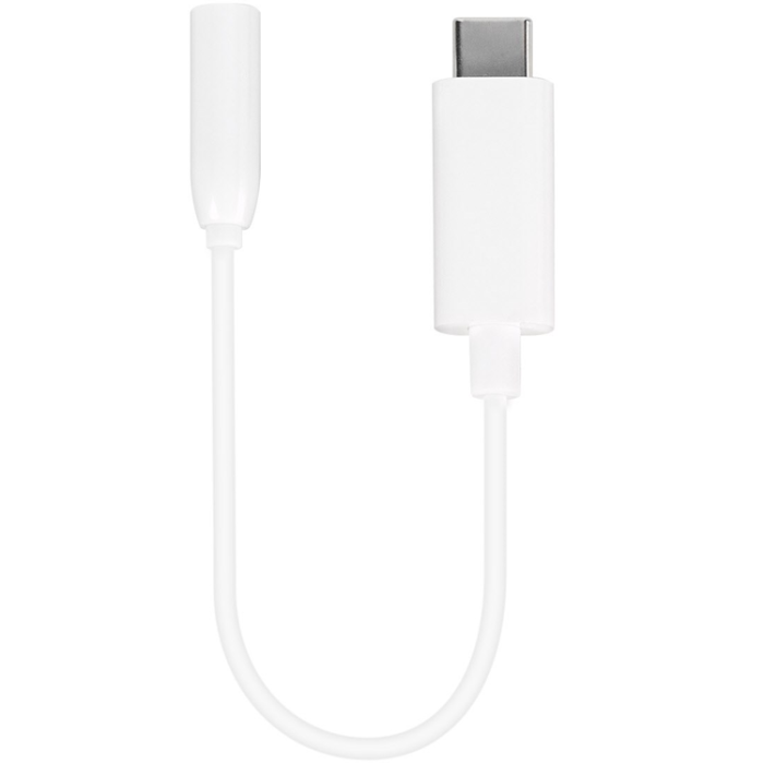 UTGATT1 - Vivanco USB-C 3,5mm Ljudadapter Hona 10cm - Vit