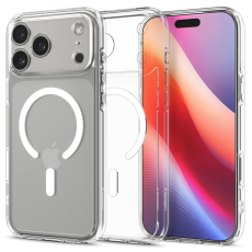 Spigen - Spigen iPhone 17 Pro Max Mobilskal Magsafe Ultra Hybrid - Clear/Vit