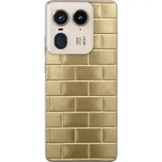 Gustaf - Mobilskal till Motorola Edge 50 Ultra med Gyllene Murstenar