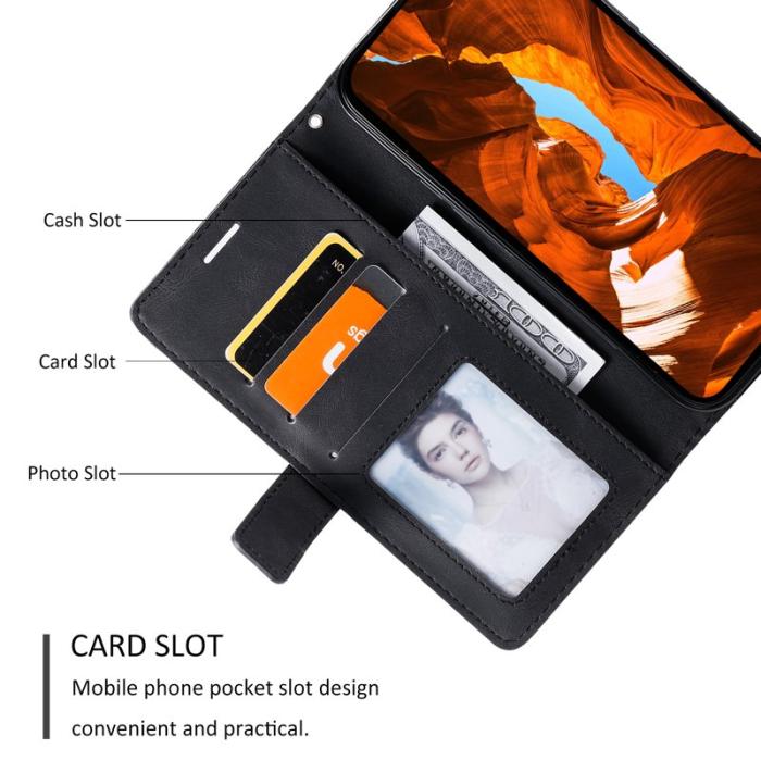 OEM - Plånboksfodral för Samsung Galaxy S26 Konstläder - Svart