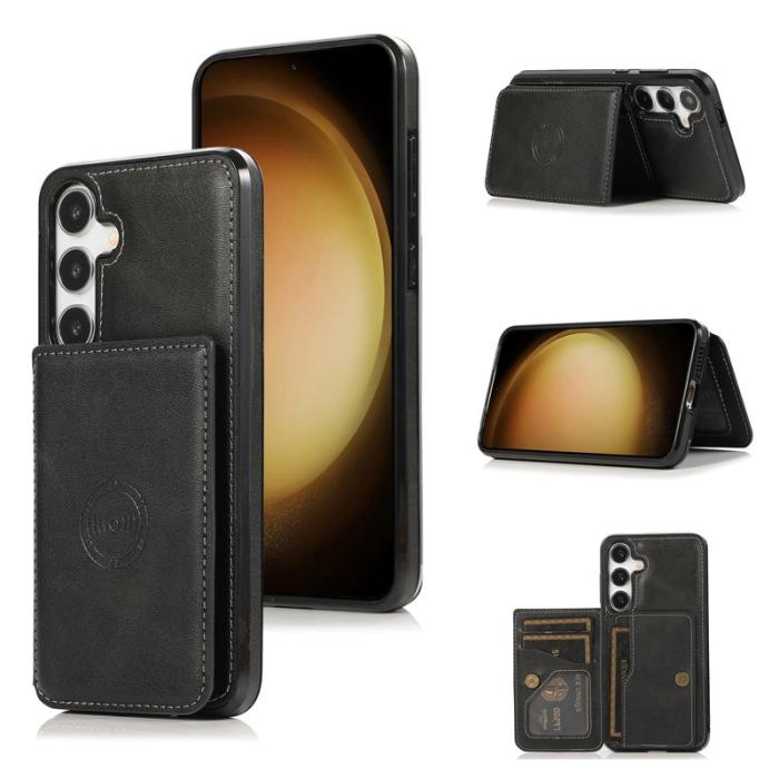 OEM - Mobilfodral för Samsung Galaxy S26 Kortfack Kickstand Konstläder - Svart