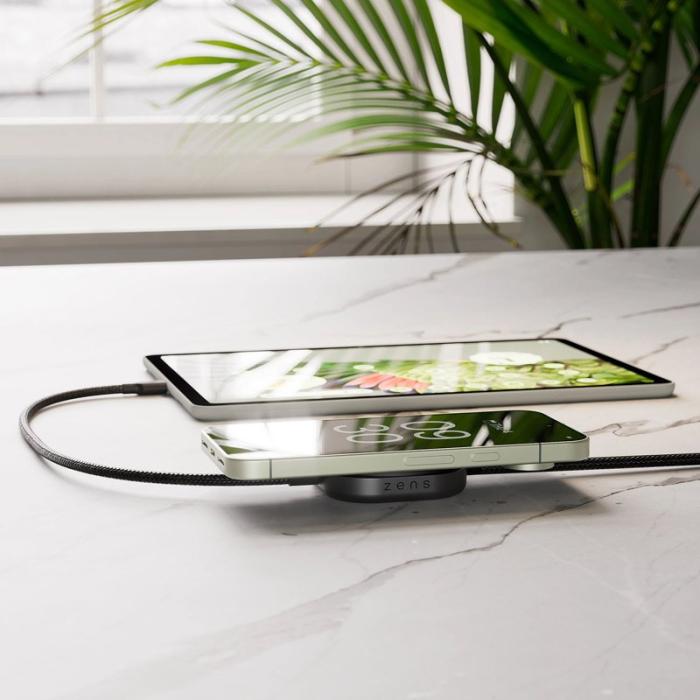 ZENS - ZENS Laddkabel USB-C Pro 2 Qi2 Svart