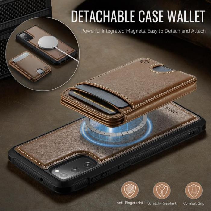 OEM - JEEHOOD Samsung Galaxy S20 FE Fodral Konstläder - Brun