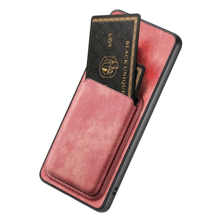 OEM - Mobilskal för Samsung Galaxy S26 Plus Magnetiskt Konstläder + TPU - Rosa