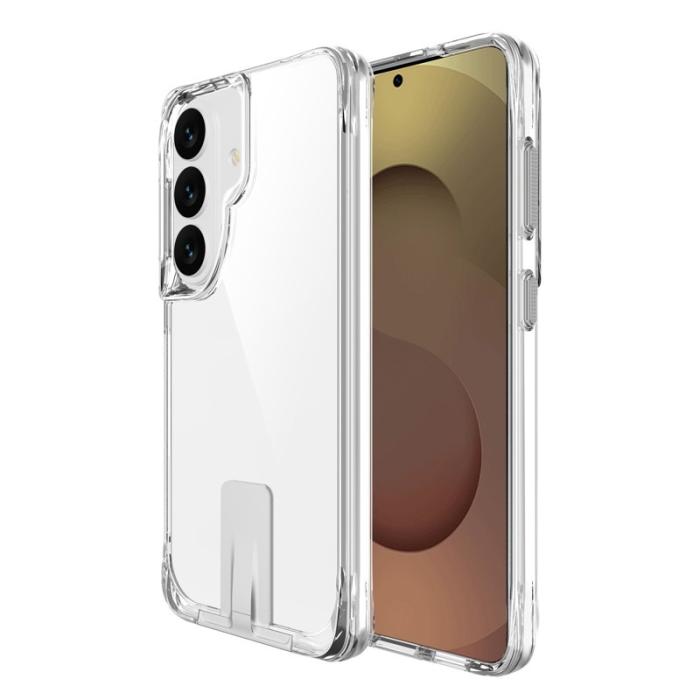 OEM - Mobilskal för Samsung Galaxy S26 TPU + PC med Kickstand - Transparent