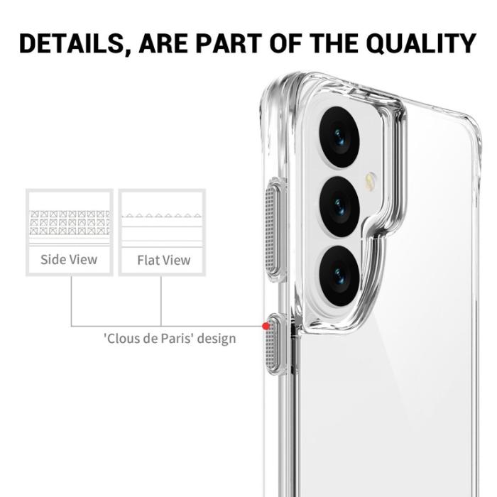 OEM - Mobilskal för Samsung Galaxy S26 TPU + PC med Kickstand - Transparent