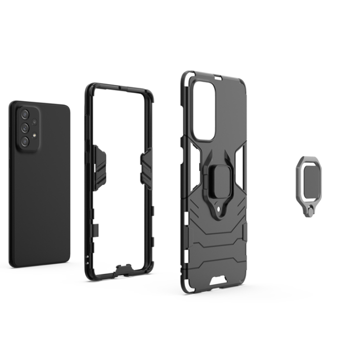 OEM - Galaxy A73 Skal Ring Armor - Svart