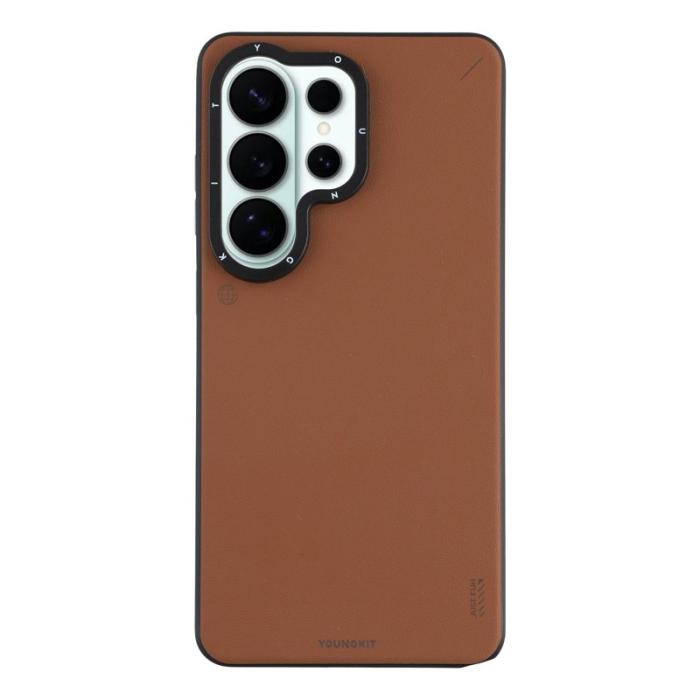 YOUNGKIT - YOUNGKIT Mobilskal för Samsung Galaxy S26 Ultra Magnetiskt PU + PC - Brons