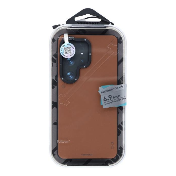 YOUNGKIT - YOUNGKIT Mobilskal för Samsung Galaxy S26 Ultra Magnetiskt PU + PC - Brons