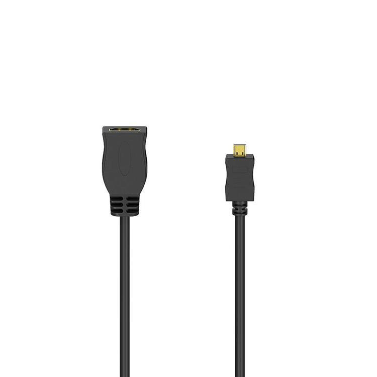 Hama Adapter HDMI Typ D-A Hane-Hona Guldpläterad - Svart | 505295 | AlltMobil