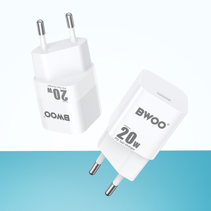 BWOO - BWOO Mini Väggladdare 20W USB-C CDA155 - Vit
