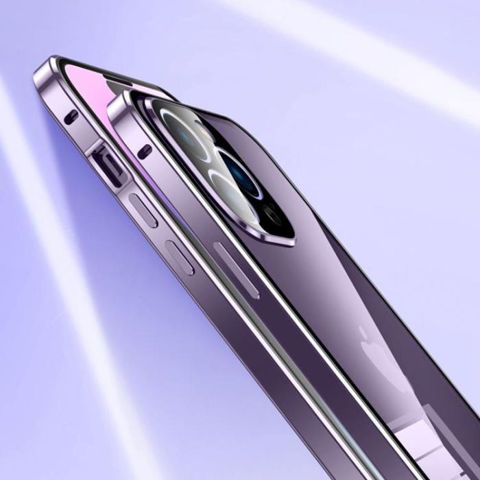 OEM - iPhone 14 Pro Max Skal Metall Magnetic - Blå
