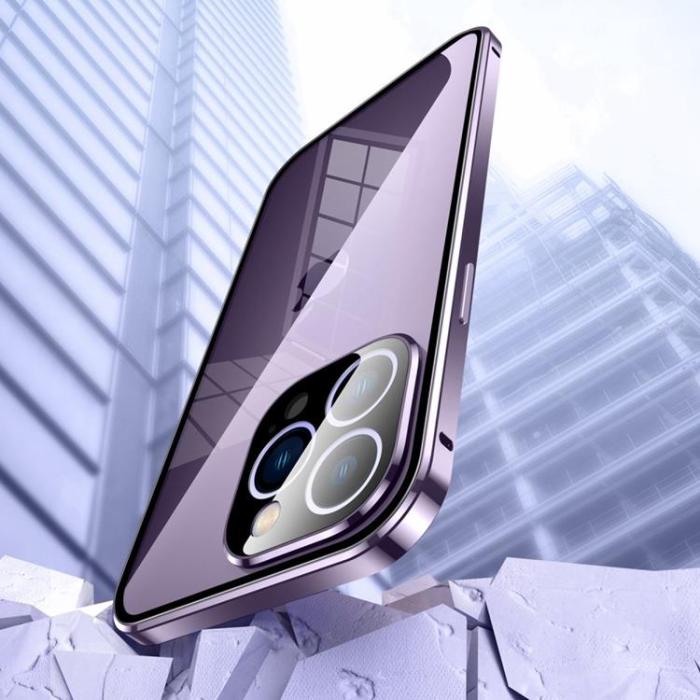 OEM - iPhone 14 Pro Max Skal Metall Magnetic - Blå