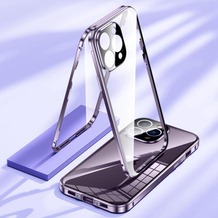 OEM - iPhone 14 Pro Max Skal Metall Magnetic - Blå
