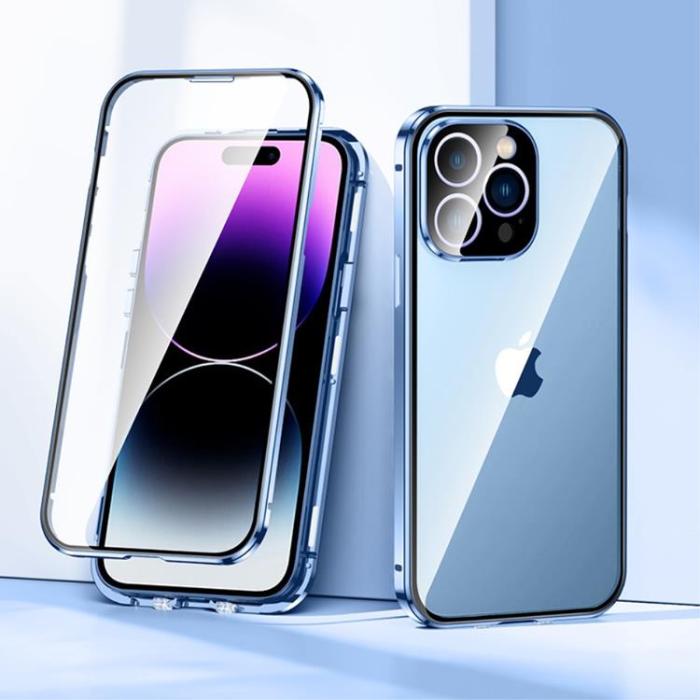 OEM - iPhone 14 Pro Max Skal Metall Magnetic - Blå