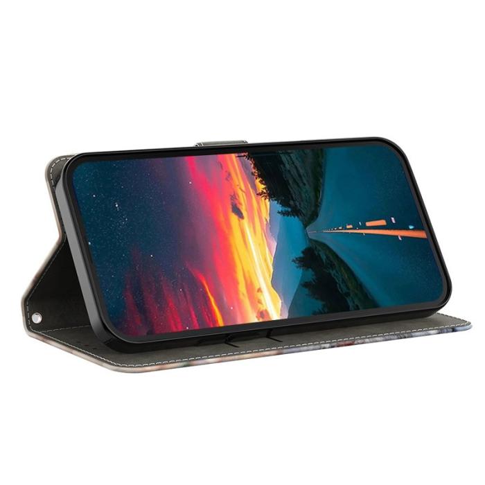 OEM - Samsung Galaxy S26 Plånboksfodral Fällbart Ställ Konstläder Mönster - Katter