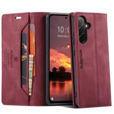 AUTSPACE - AUTSPACE A01 Wallet Fodral f&ouml;r Samsung Galaxy A36 5G - R&ouml;d