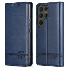 AZNS - AZNS Samsung Galaxy S25 Ultra Pl&aring;nboksfodral Konstl&auml;der - Bl&aring;