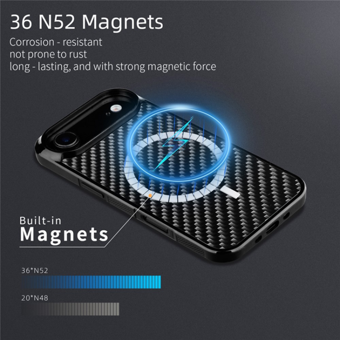 A-One Brand - iPhone Air Mobilskal MagSafe Aramid Fiber Twill - Guld