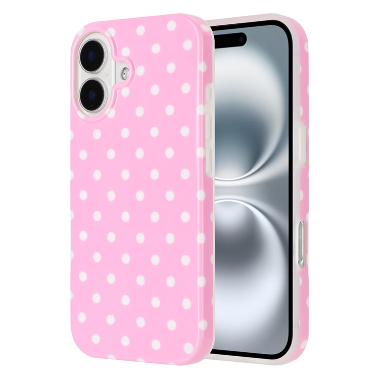 iPhone 17 Mobilskal Dot Design Imd Tpu - Rosa (Rosa) | 2353 | AlltMobil