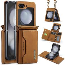 DG.MING - DG.MING Pl&aring;nboksfodral f&ouml;r Samsung Galaxy Z Flip7 FE 5G - Brun