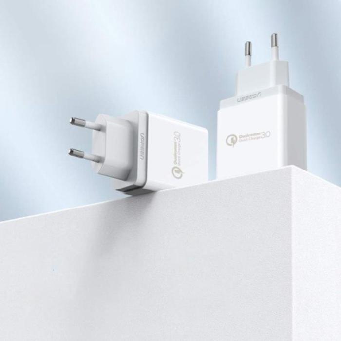 Ugreen - Ugreen CD122 Quick Väggladdare 3.0 USB - Vit