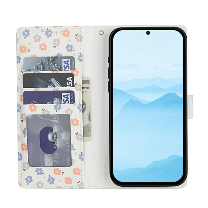 A-One Brand - Galaxy S25 Plus - S24 Plus Plånboksfodral Rhombic Floral A4