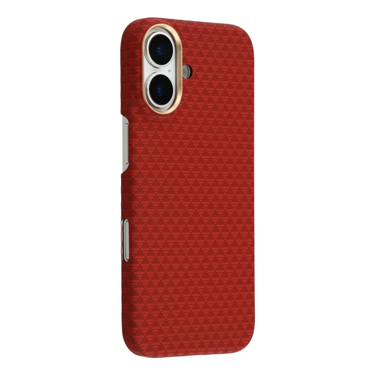 iPhone 17 Mobilskal MagSafe Carbon Fiber - Röd | 2353 | AlltMobil