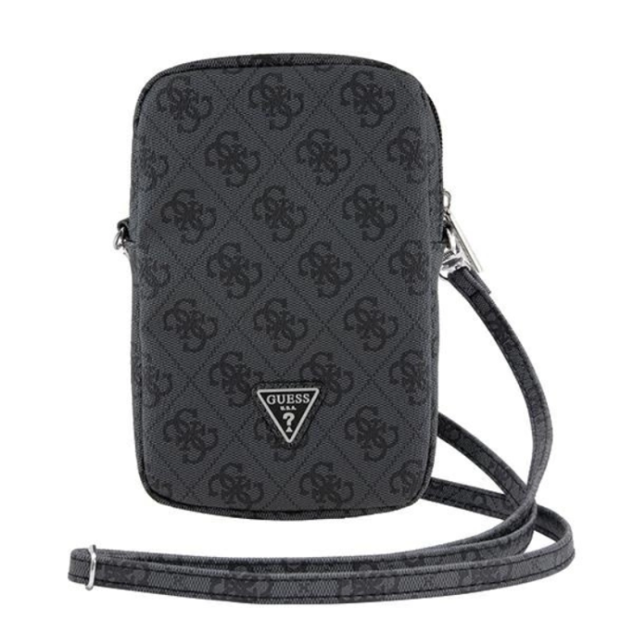 Guess - Guess Mobilväska Zip 4G Triangle - Svart