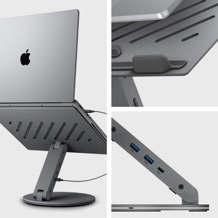 Tech-Protect - Spigen Stativ för Bärbar Dator Hub Space - Grå