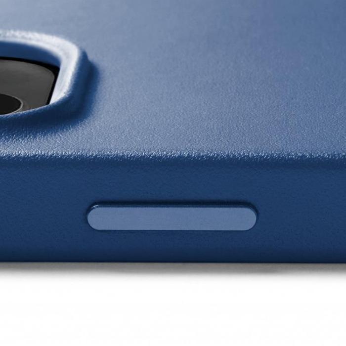 Mujjo - Mujjo iPhone 14 Plus Skal Magsafe Full Läder - Monacoblå
