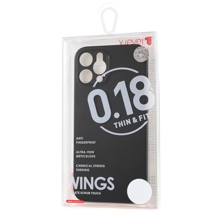 X-Level - X-LEVEL Wing Series Ultra Thin Fodral för iPhone 12 Pro Max - Svart