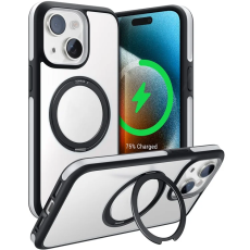 Torras - Torras iPhone 15 Mobilskal Magsafe Ostand R Fusion - Svart